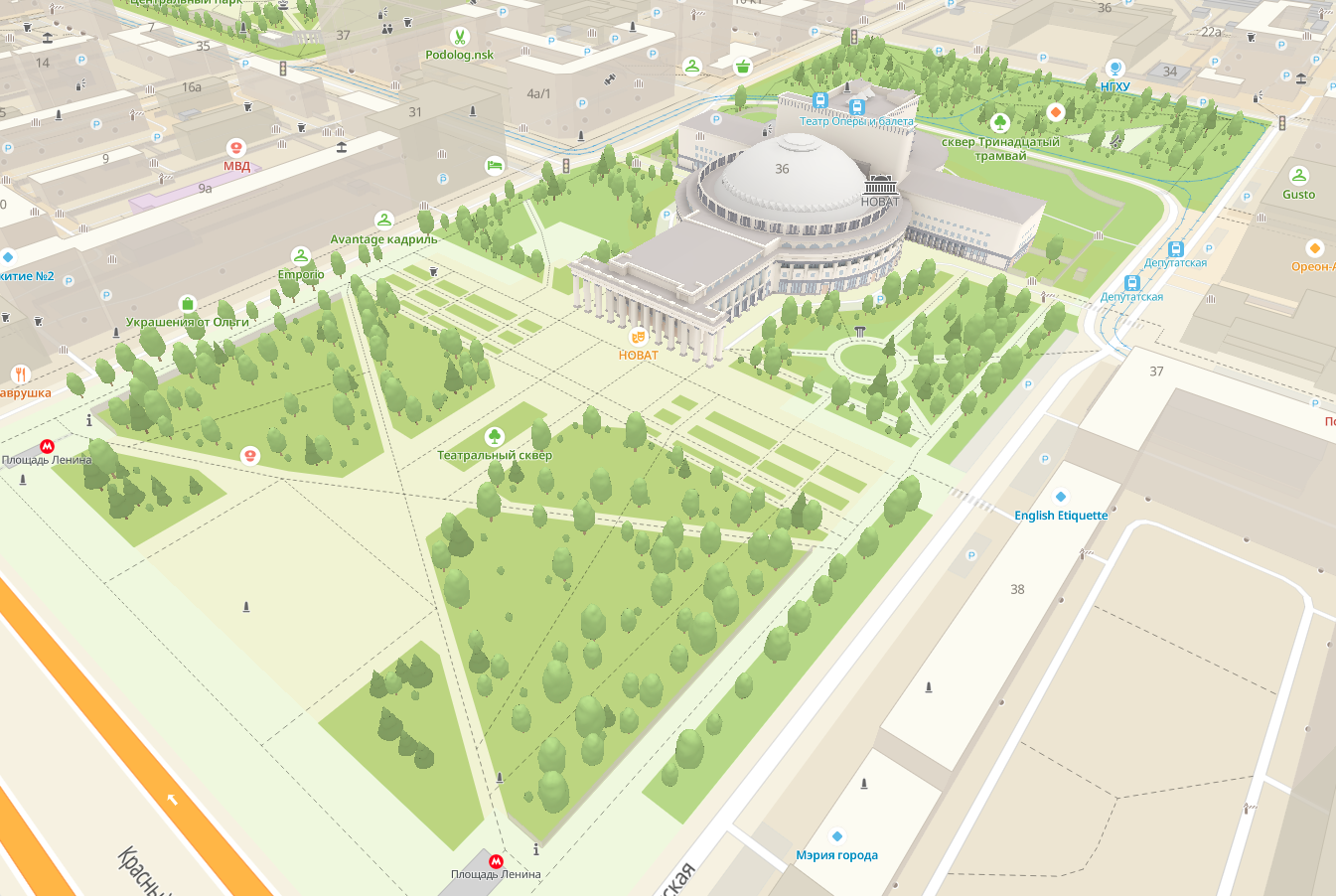 Иммерсивность на карте