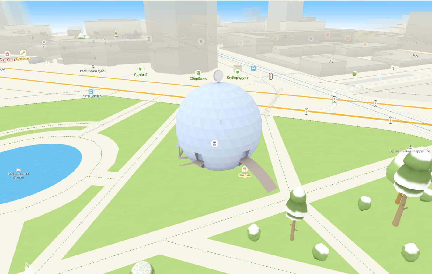 3D-модели на карте