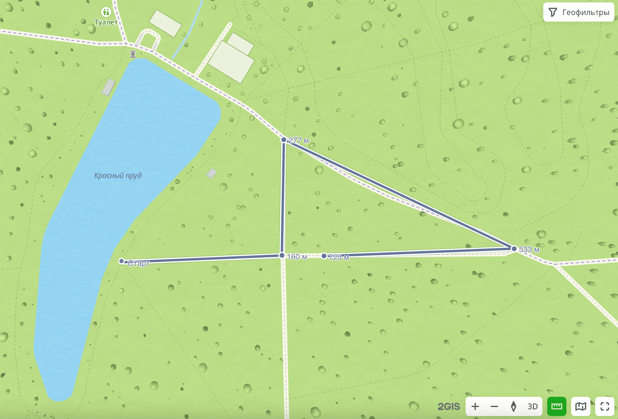 Пример полилинии