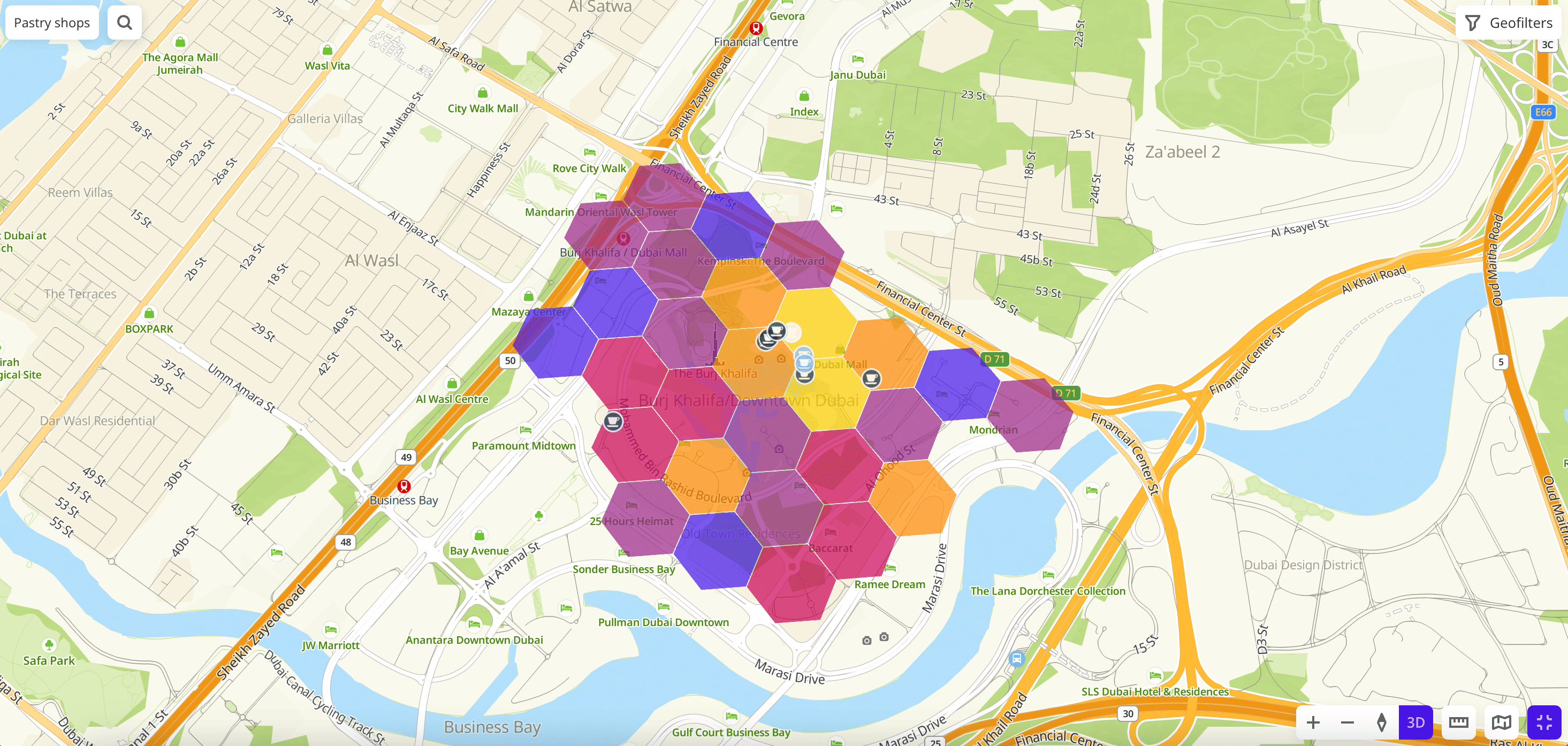 Scene in full-screen mode