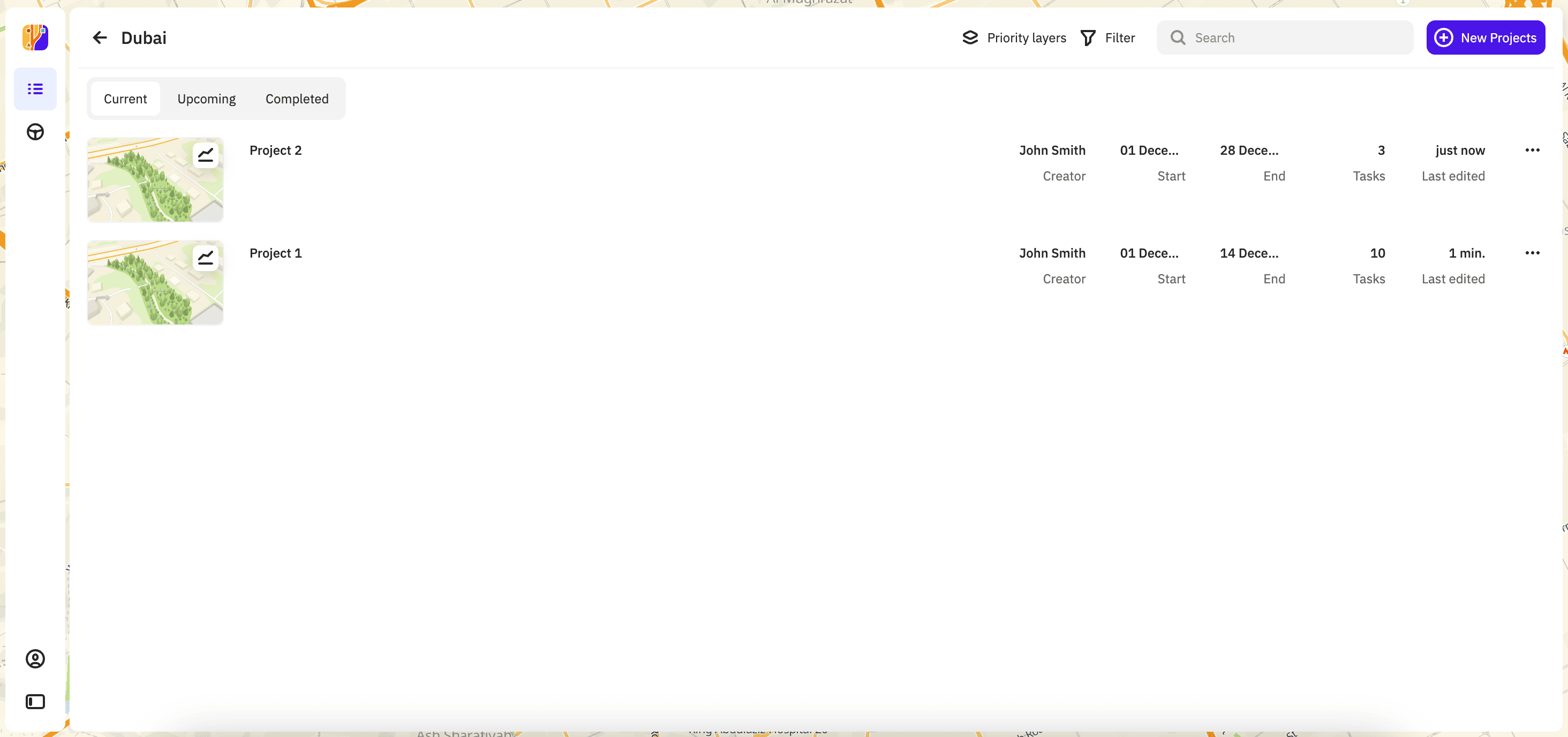 Working with projects