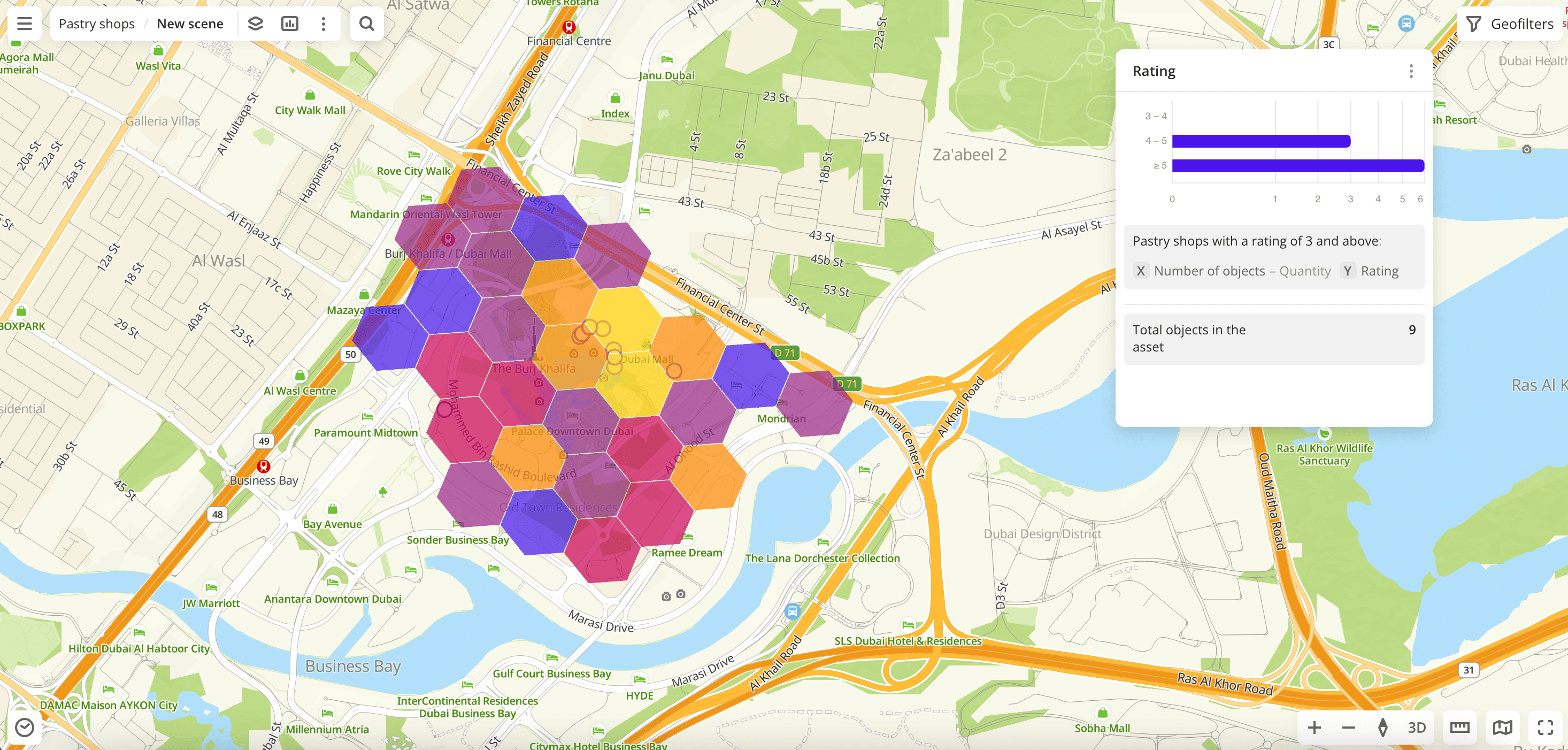 Result of the creating of the first widget
