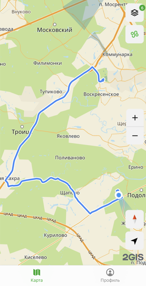 GPS-трек пройденного пути