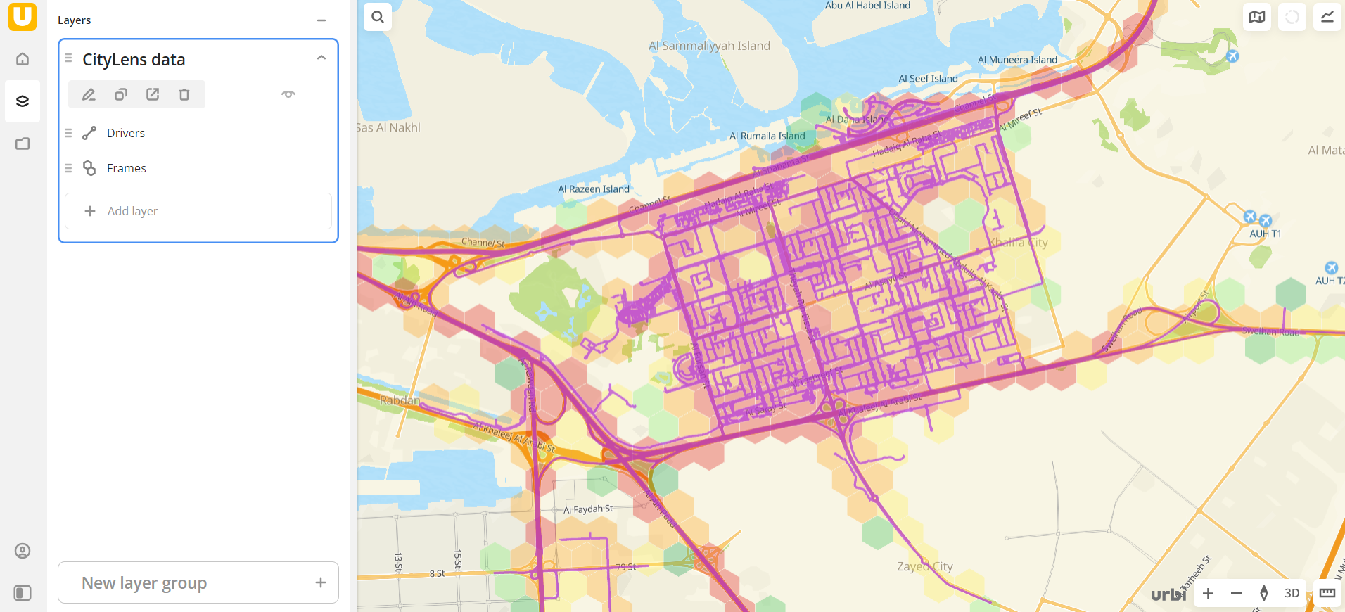 Example of CityLens data layers