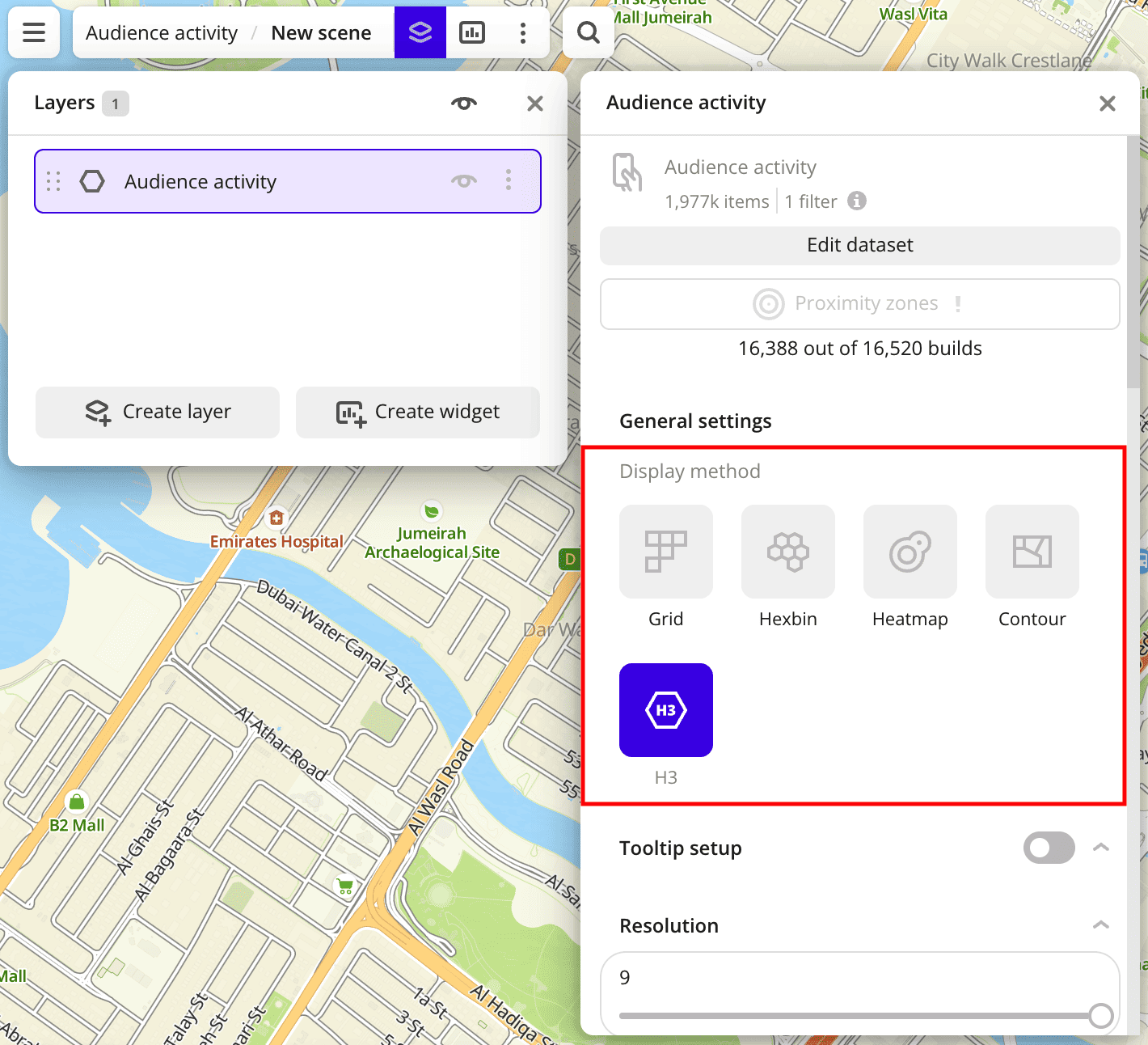 Selecting a visualization method
