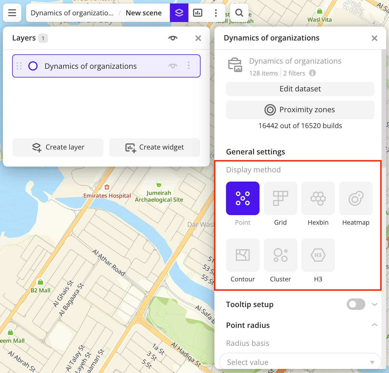 Selecting a visualization method