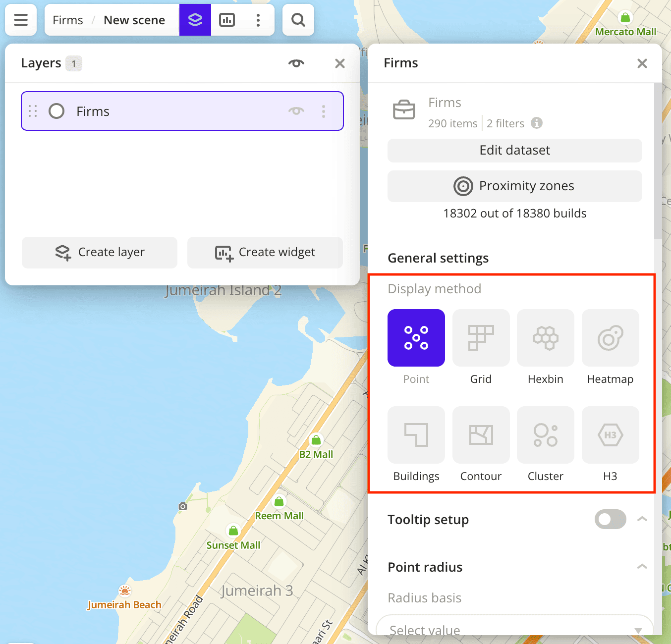 Selecting a visualization method