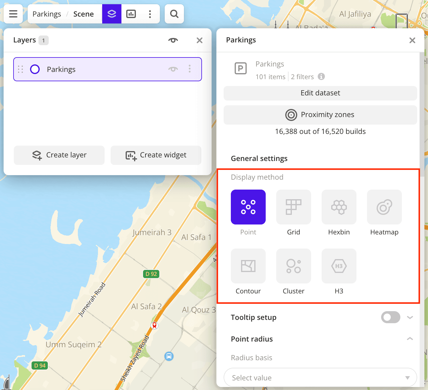Selecting a visualization method
