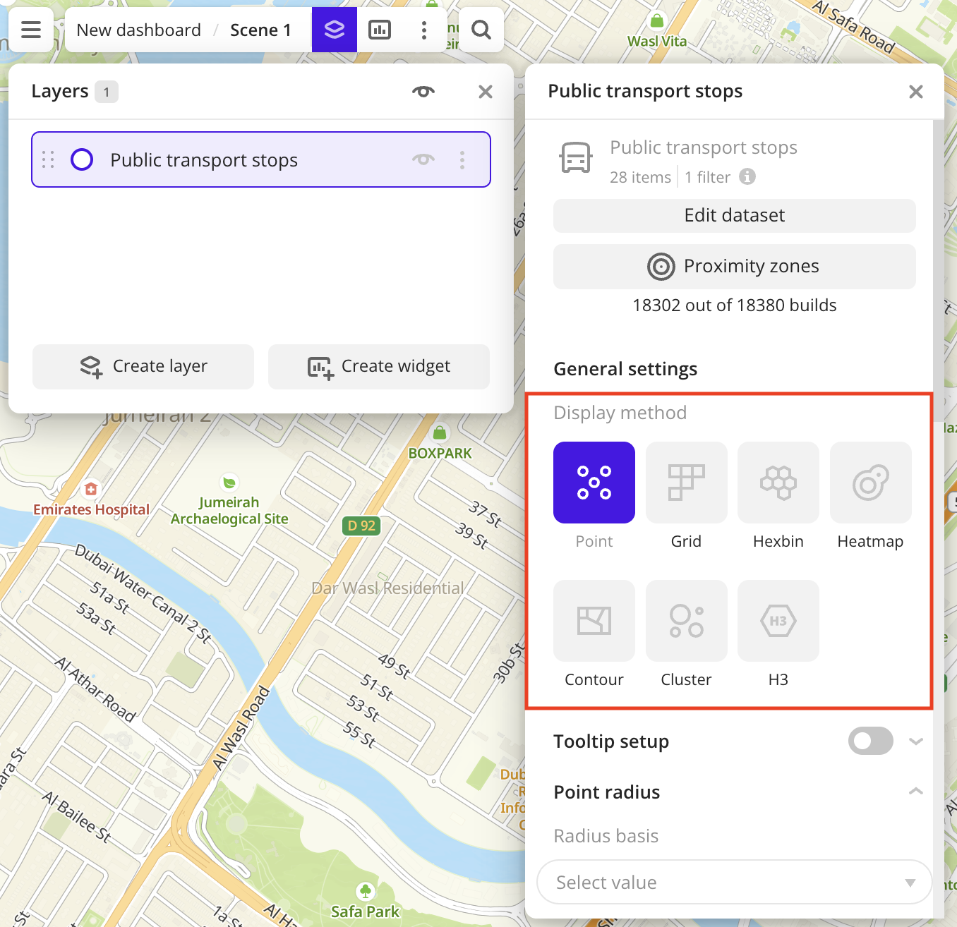 Selecting a visualization method