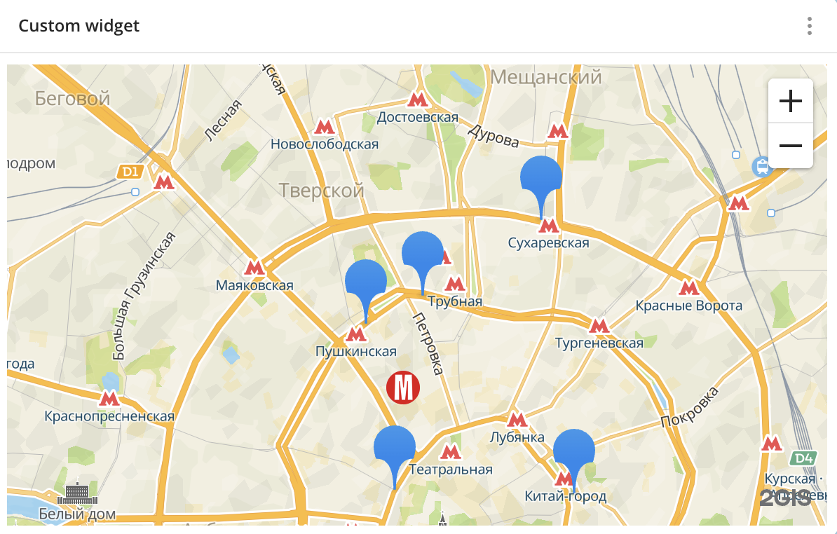 Custom widget with code